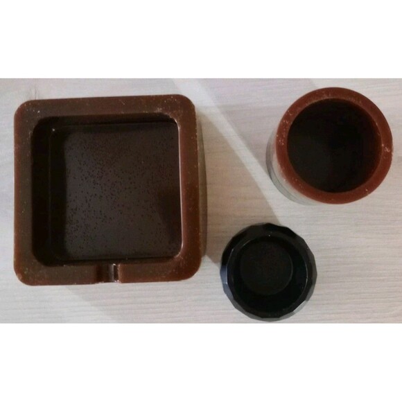 Set Of Three Desk Accessories Ashtray Pen & Paperclip Holder Office Homemade New - Picture 4 of 6